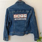 OOAK Miss Etam Reworked vintage denim jacket, y2k, sz L/XL, stretchy Blue Photo 1