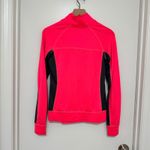 VICTORIA'S SECRET | PINK | Neon Pink Black Athletic Quarter Zip Pullover, XS Photo 2