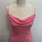 Victoria's Secret Vtg Y2k Victoria’s Secret Sz S Silk Slip Dress Drape Neck Lingerie Pink Fairy Photo 2