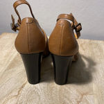 Corso Como Corso Cuomo Downtown D'Orsay Tan Leather Mary Jane Heels 8M. Photo 2