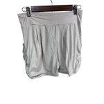 Conceited Women's Beige High Waist Ruched Lounge Shorts Stretch Comfy Size Large Photo 3