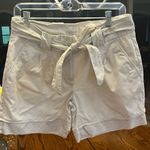 Madison Dressy Cotton Shorts Khaki Tie Belt Waist Womens 6 Photo 2