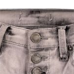 Free People Gray Button Fly Skinny Raw Hem Ankle Jeans Size 24 Photo 2