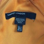 Maggy London NWT Dress Sz 2 Inca Gold Notch Neck Sleek Sheath Office Workwear Photo 3