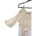 Ariat  Womens Caliente White Shift Dress‎ Shoulder Cutout Lace Trim size Small Photo 3