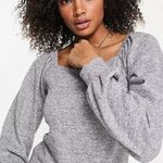 PIECES knit puff sleeve top Photo 6