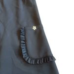 Betsey Johnson Black Shift Dress Daisy Buttons Mod Shift Fit Stretch Size 4 Photo 4