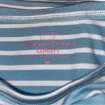 Vineyard Vines Sankaty 3/4 Sleeve Blue White Stripes Size Medium Dri-Fit Material Photo 4