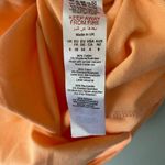 Boohoo sz 4 off shoulder peach bodycon maxi dress NWT Photo 6