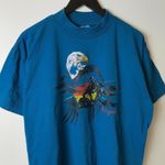 Vintage 90s Arizona Graphic Tee Cowboy Eagle Native Southwestern Style XXL USA Blue Photo 10