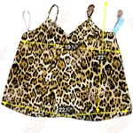 Abound  Leopard‎ Print Cami Tank Top Spaghetti Strap Flowy Blouse Size M Photo 5