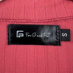 For G and PL Coral Long Sleeve Ribbed Button Placket Collared Polo Shirt Small Pink Photo 2