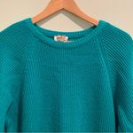 Vintage Darian Teal Knit Acrylic Sweater Dress Small S Photo 1