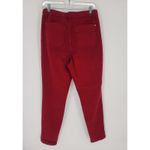 Judy Blue  Garment Dyed Red Drawstring Skinny Jeans Size 7/28 Photo 2