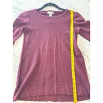 Kenar  100% Merino Wool Sweater Small Burgundy Button Back Long Sleeve Women’s Photo 4