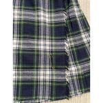Vtg 80s Womens Small Plaid Wool Blend Skirt Made in USA Tartan Preppy Academia Blue Photo 3