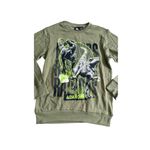 JURASSIC WORLD Women's Olive Crewneck Sweatshirt Size Large NEW NWT Green Photo 1