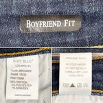 Judy Blue Boyfriend Jeans Dark Indigo Bleach Splatter Women’s Size 32 | 14/15 Photo 13