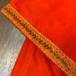 Vintage 2 Piece 60s 70s Retro Orange Tunic & Pants Set Medium Photo 12