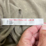 Free People Movement Slate Storm Tan Kickin In V Neck Open Back Tie Tank Large Photo 10