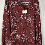 NYDJ Simone Rosa Bloom popover blouse new Women's Size XL Photo 1
