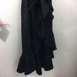 Sandro NWT  Lover black ruffle asymmetric dress Photo 6
