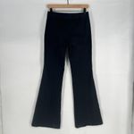 Theory Dress Pants Womens 2 Black Cotton Formal Flare Leg Mid Rise Office Wear Photo 5