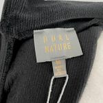 Dual Nature New  Keyhole Rib Velour Dress Mock Neck Long Sleeve Mini Black Photo 13