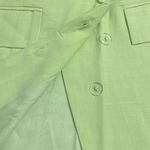 We Wore What Womens Small Blazer Suit Mini Skirt Sharp Green Pockets Stretch NWT Photo 6
