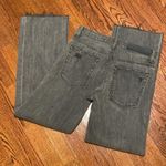 Helmut Lang  Gray Distressed Flare Jeans Photo 4