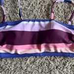 Kona Sol  Purple / Pink / Blue Bandeau Women’s Bikini Top Size Small Photo 3