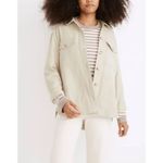 Madewell  Shirt Jacket Womens S Oatmeal Beige Waffleback Branner Pockets Button‎ Photo 2