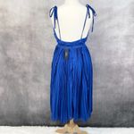 Lulus  Never A Dull Moment Chiffon Dress Women XLarge Pleated Flowy Romantic Midi Photo 1