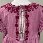Free People Cutie Pie Romper In Azalea Combo Pink Embroidered Boho Romper Size L Photo 9