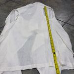 Bryn Walker  White Linen Asymmetrical Vest Womens Boho Coastal Fairy Photo 8