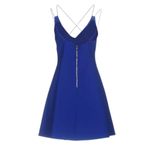 Frankie Morello Strappy Mini Dress in Blue, New with Tags Blue Size 4 Photo 1