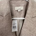 Loft Double Breasted Blazer Coat with Pearl Buttons Neutral Size 4 NWT Photo 1