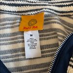 Ruby Rd Textured Striped Quarter Zip Blue Size Medium Photo 4