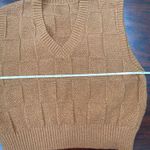 SheIn Dazy-Less Textured Knit V-Neck Sweater Vest Size Large Photo 6