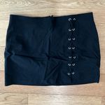 H&M Black lace up mini skirt Photo 2