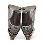 Vionic Naomi Suede Leather Snake-Print Water-Resistant Gray Boots Women’s 7 Photo 7