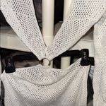 White Mesh crochet beach cover up Women's Dress Size undefined Photo 3