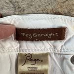 Paige Women's Peg Straight White Jeans Size 29 5-Pocket Design Photo 6