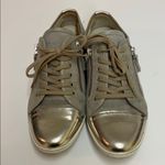 AGL, Metallic Cap Toe Zip Sneaker size 8/38 A17 Gray Photo 2
