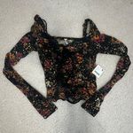 Free People Black Ruched Long Sleeve Photo 2