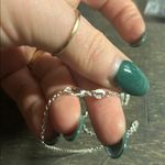 Berry Gummy Bear & CZ Crystal Charm Necklace 925 chain Purple Photo 2