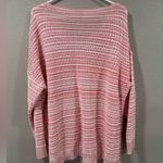 White Birch  Pink Striped Women's Sweater Photo 4