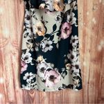 Venus Navy Blue Halter Pink Floral Flounce Top Dress Size L Photo 6