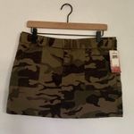 Billabong NEW Vintage  Camo Belt Micro Mini Skirt 7 Photo 0