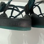 Chaco Sandals Teal Green Aztec Strappy Sling Back Women 8 Outdoor non marking Photo 6